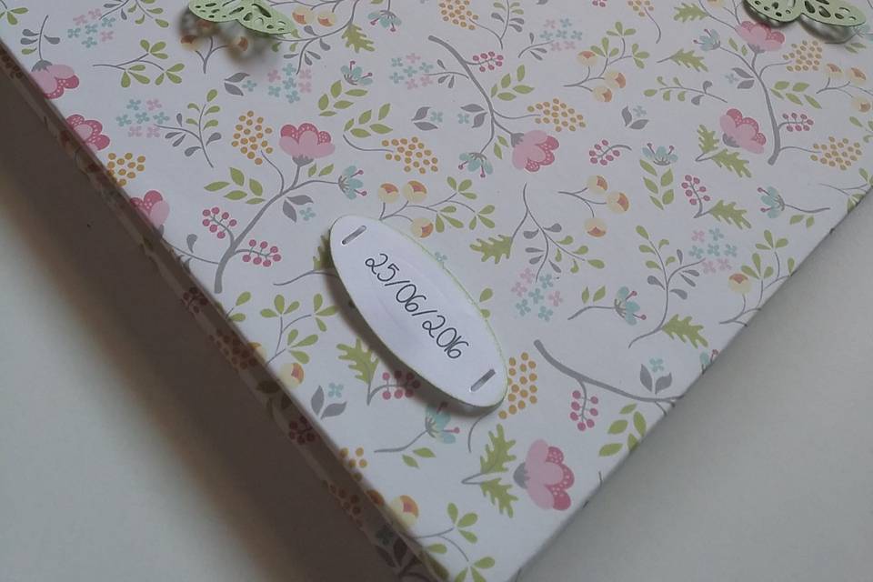 Libro de firmas floral