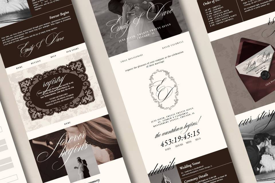 Website de Boda - Maroon