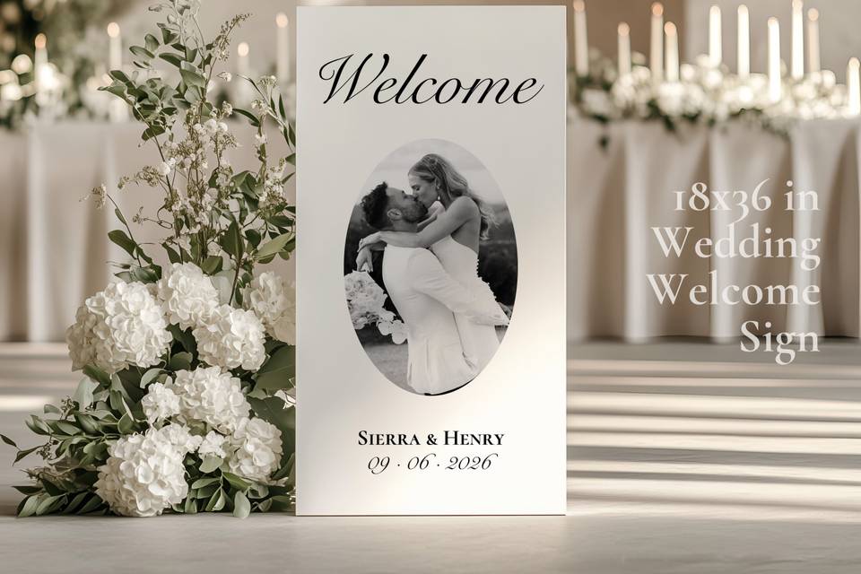 Panel de Bienvenida - Boda