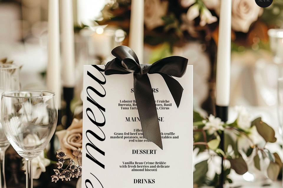 Menú de Boda - Elegante