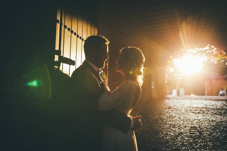 Primera mirada recien casados