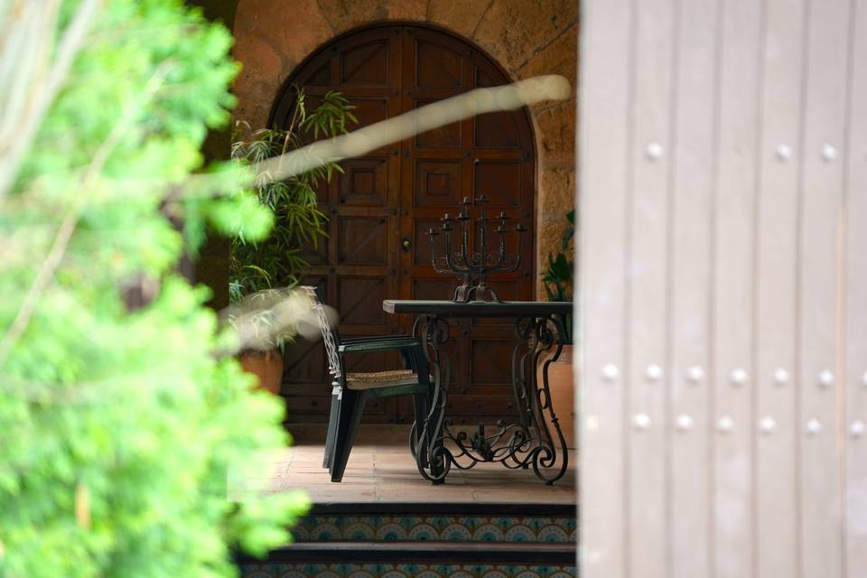 Rincón frente la capilla