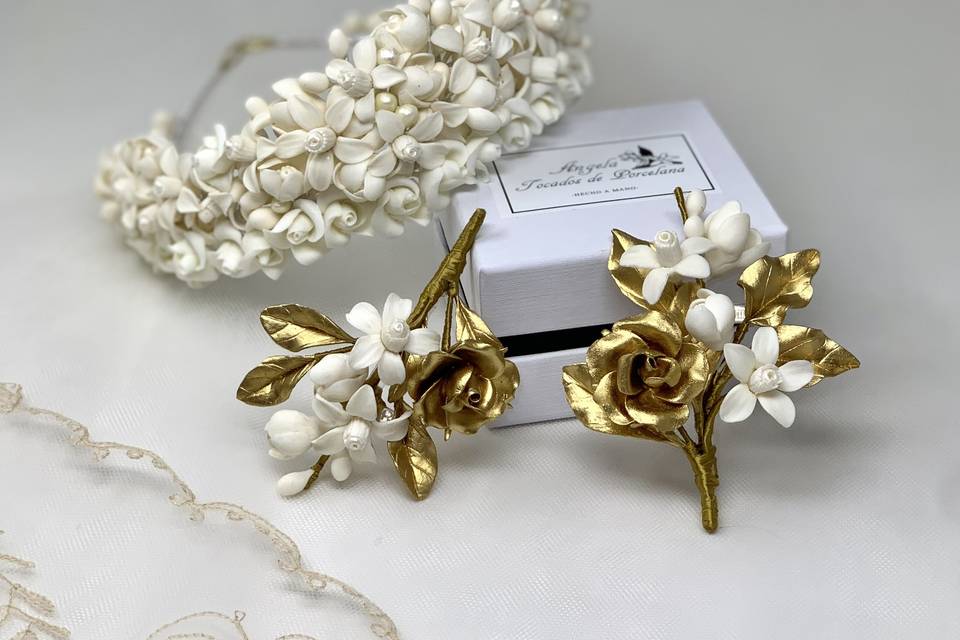 Tiara de azahar-boutonniere