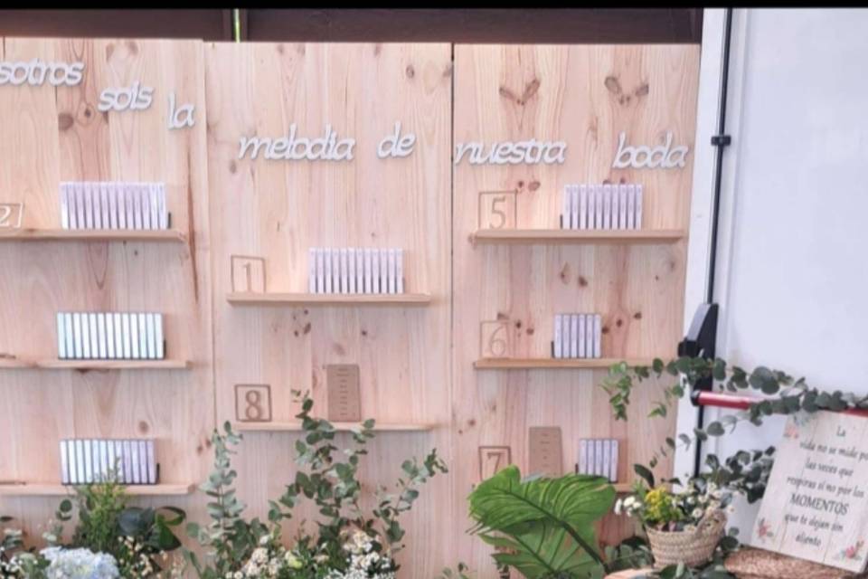 Decoración boda tamarises getx