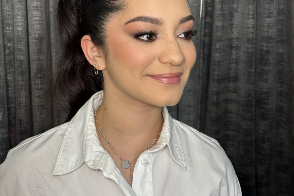 Make up con ojos de noche
