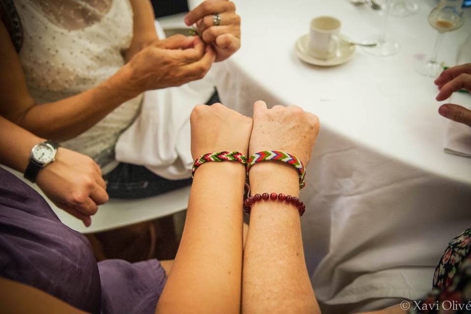 Pulseras para una boda