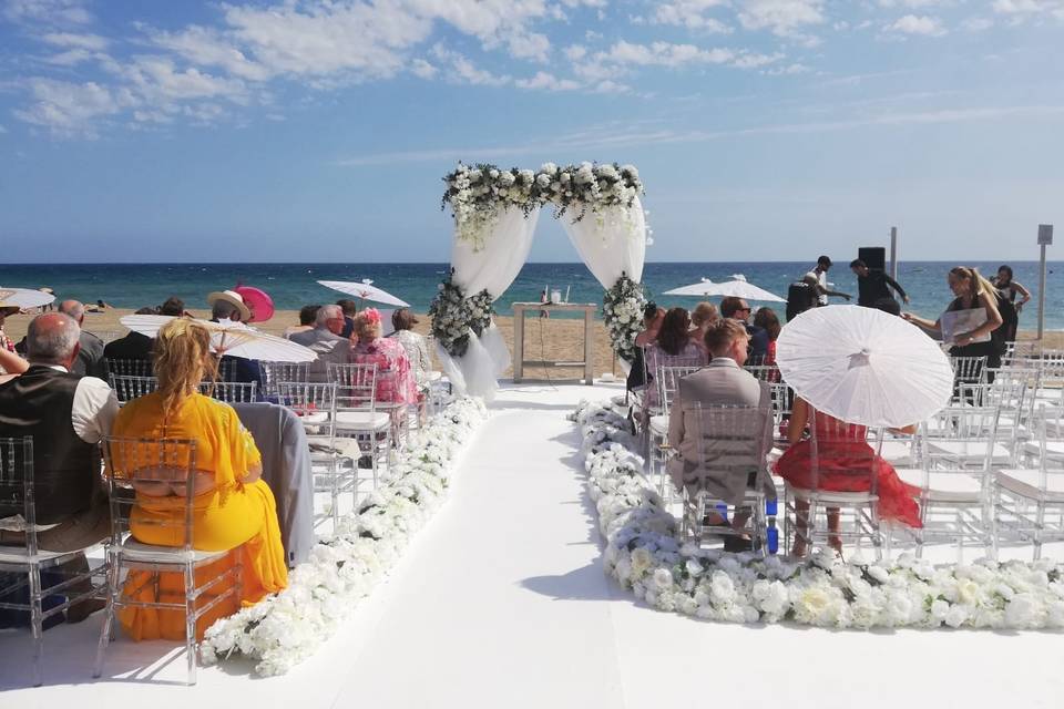 Boda en la playa