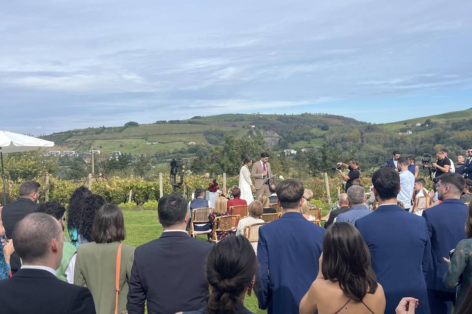 Boda en bodega  Rezabal