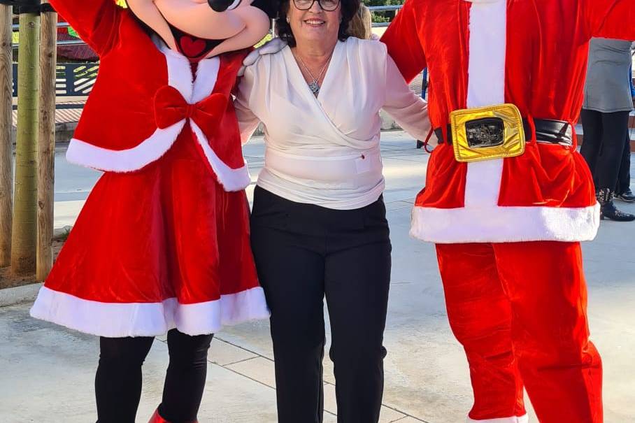 Mickey y Minnie navideño