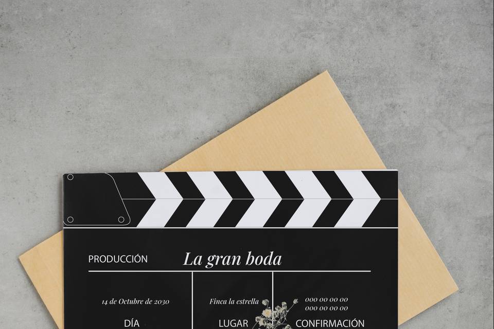 Ejemplo de invitación de cine