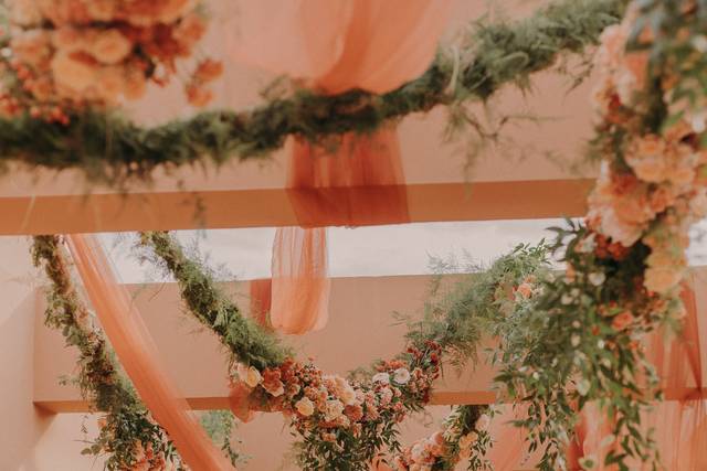 Decoración aérea verdes