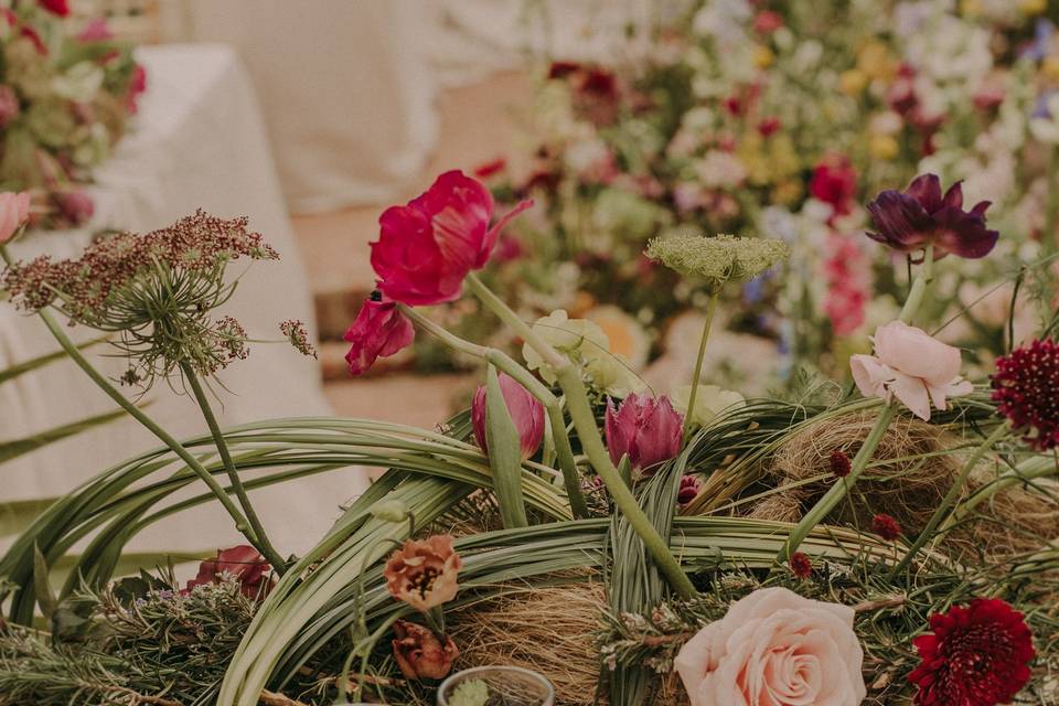 Mesa nupcial silvestre