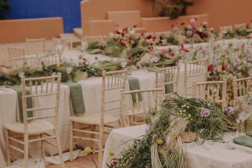 Deco verdes y flores