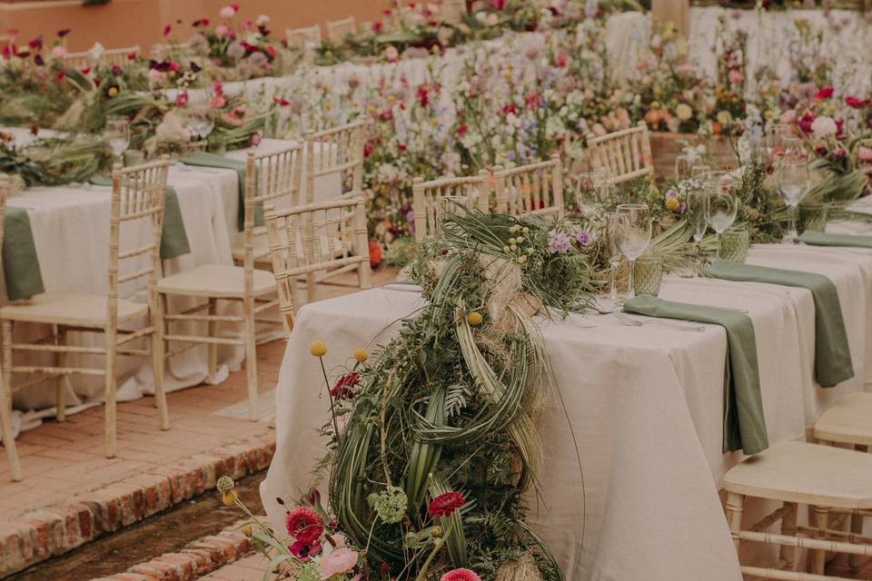 Banquete en exterior más deco