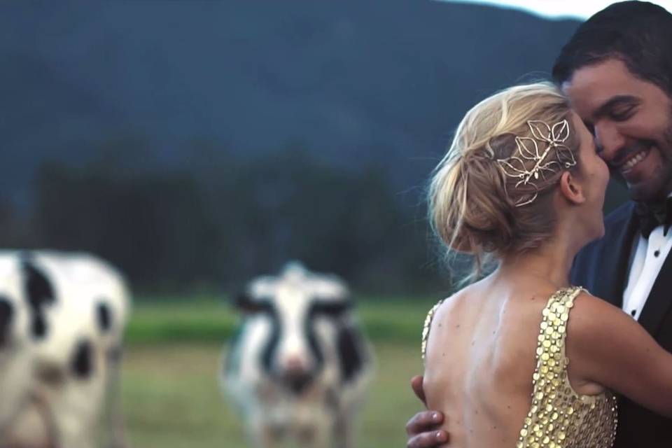 Los novios en el campo