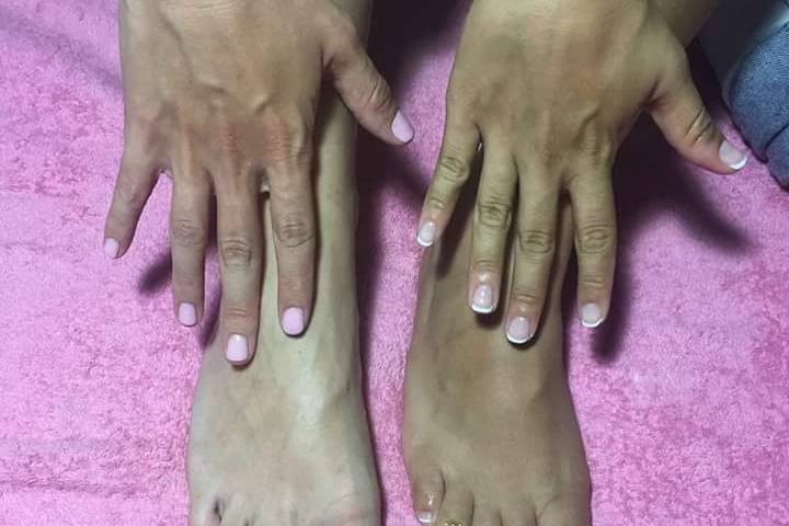 Manicura y pedicura para novia