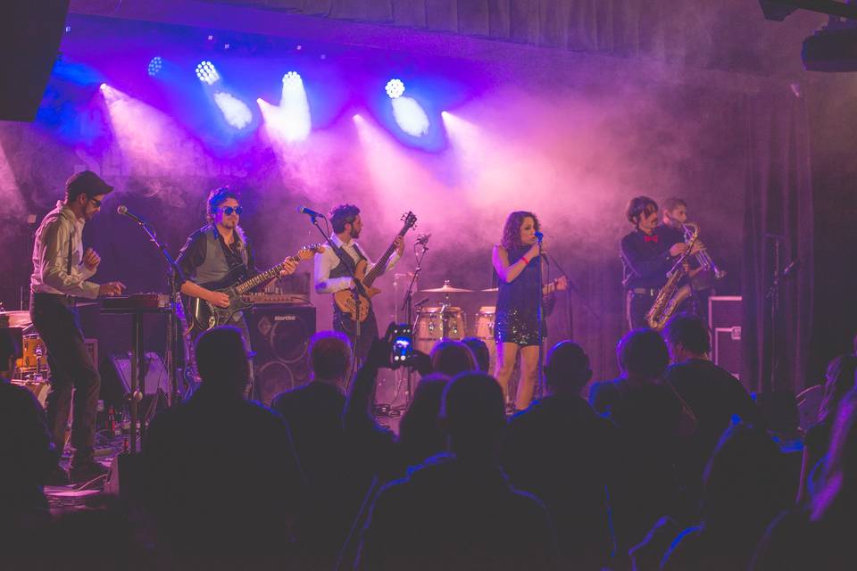 Formación de 7 músicos