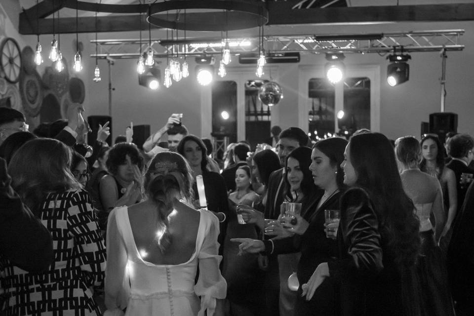 Boda blanco y negro