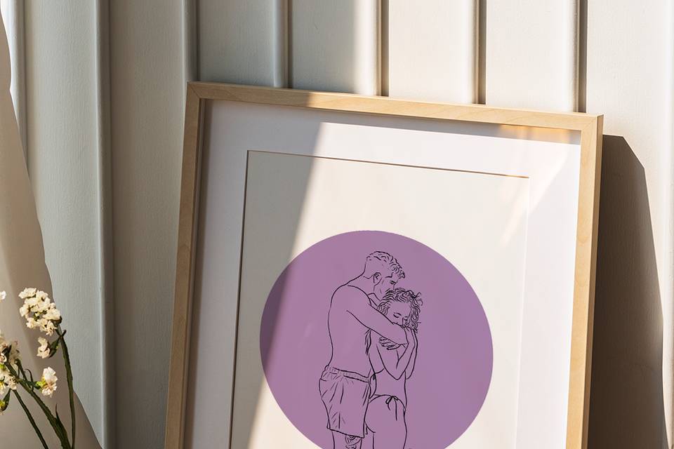 Ilustracion de pareja