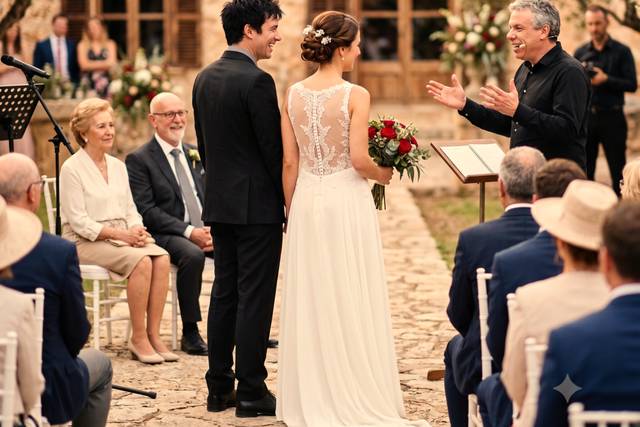 Boda muy poco seria