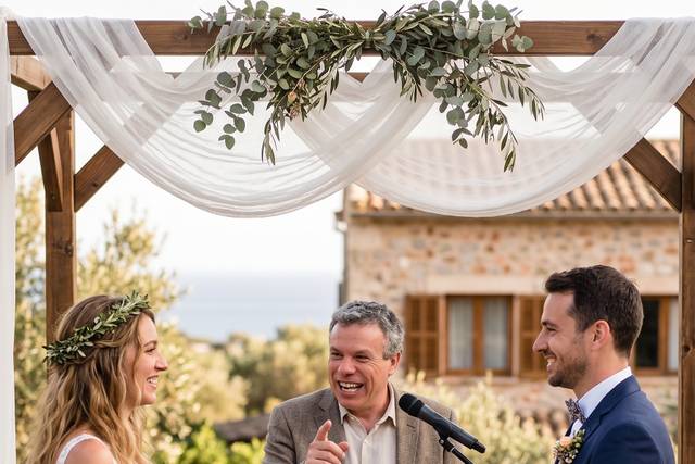 Boda con ritual de la arena