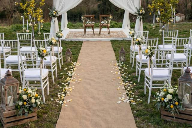 Boda novios en el exterior