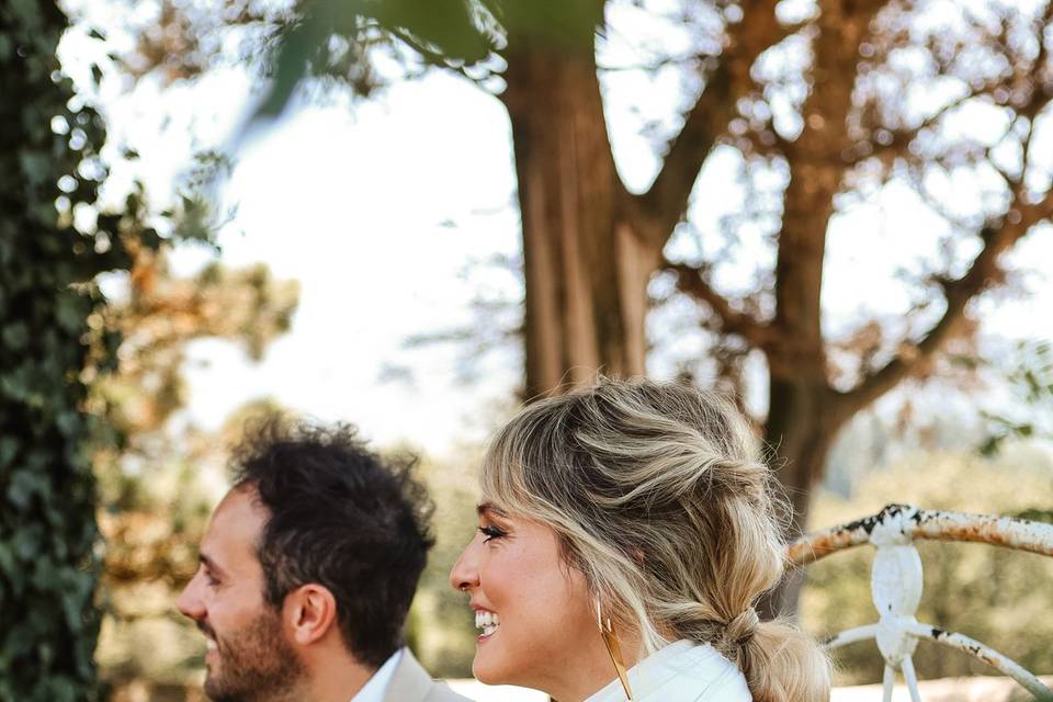 Los novios en la ceremonia