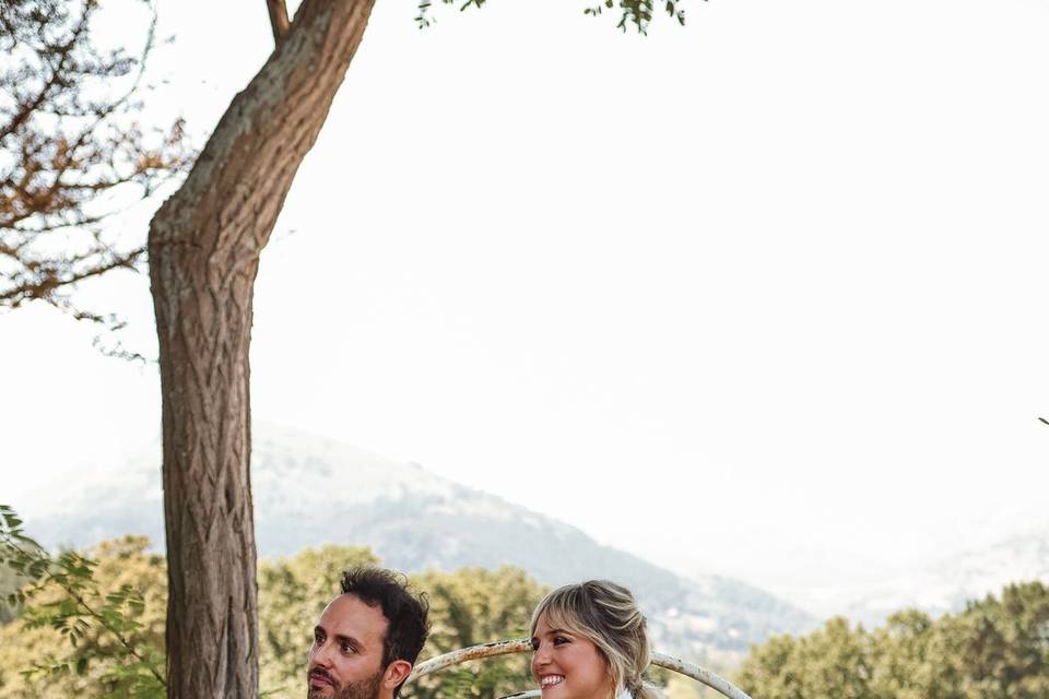 Los novios en la ceremonia