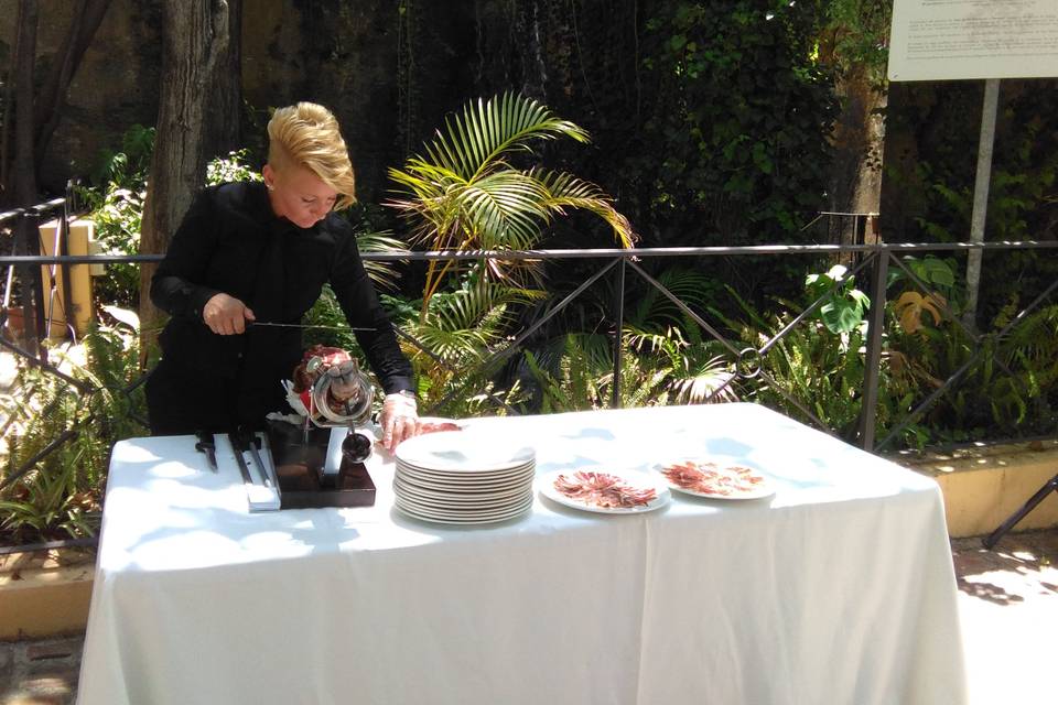 Preparación de la mesa