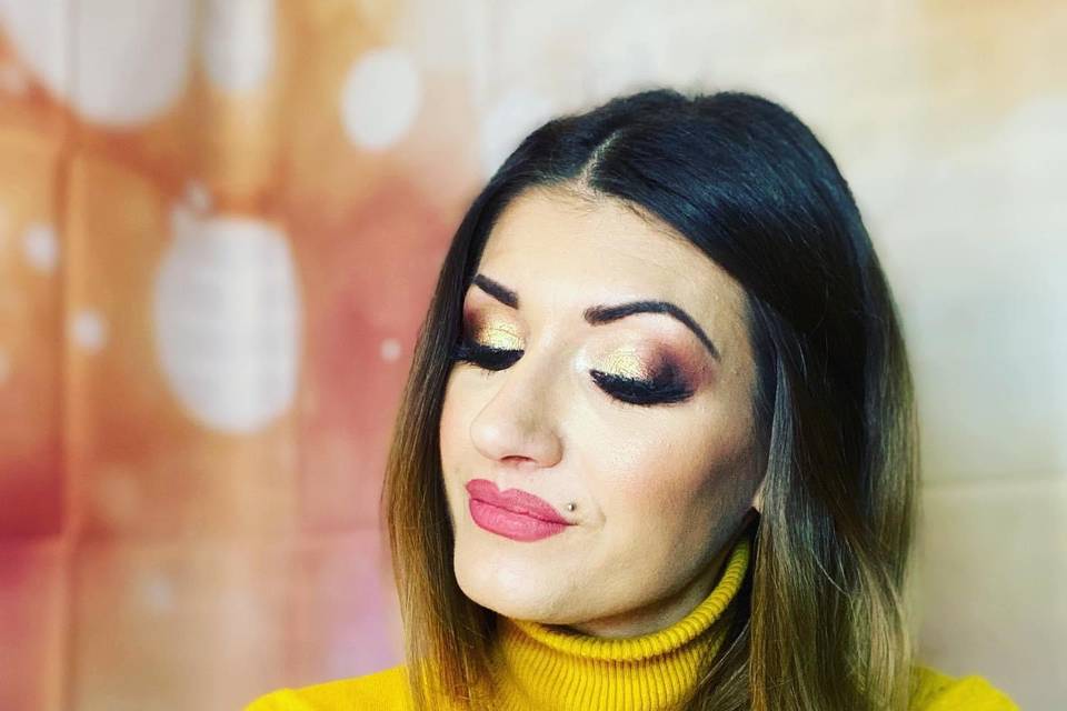 Prueba de maquillaje glam