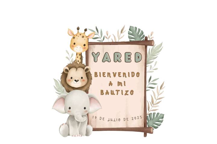 Cartelería Bautizo