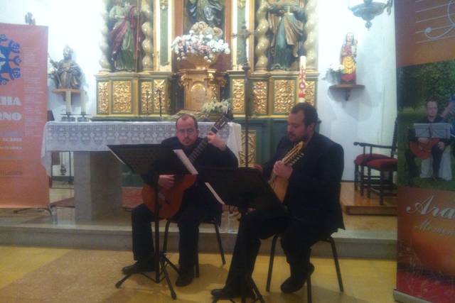 Los músicos en la iglésia