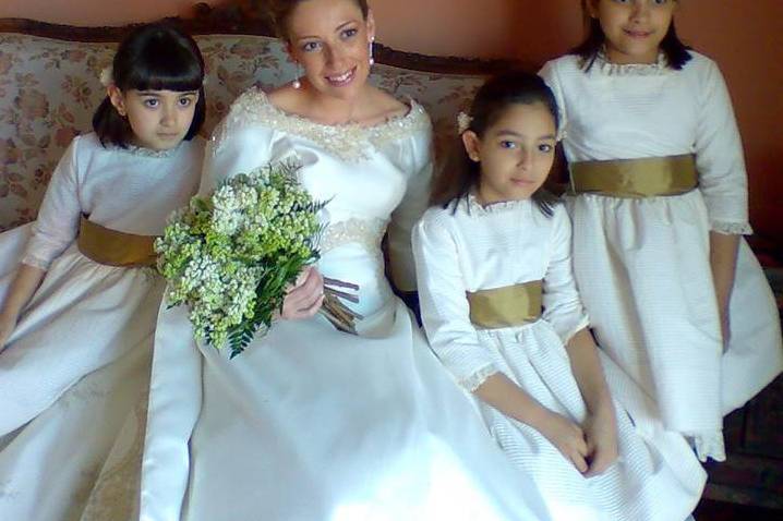 Novia con sus damas de honor
