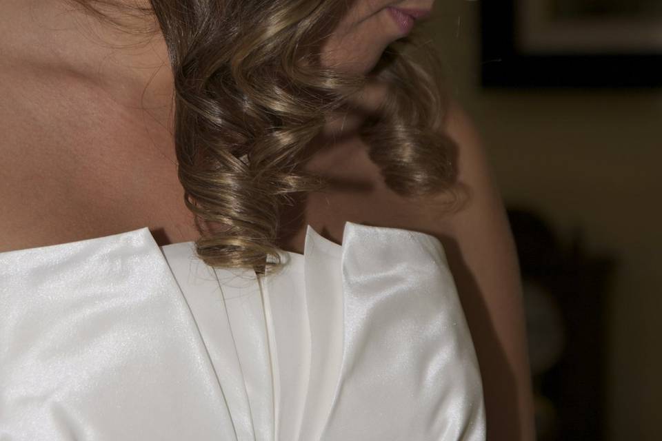 Semirecogido con flores naturales