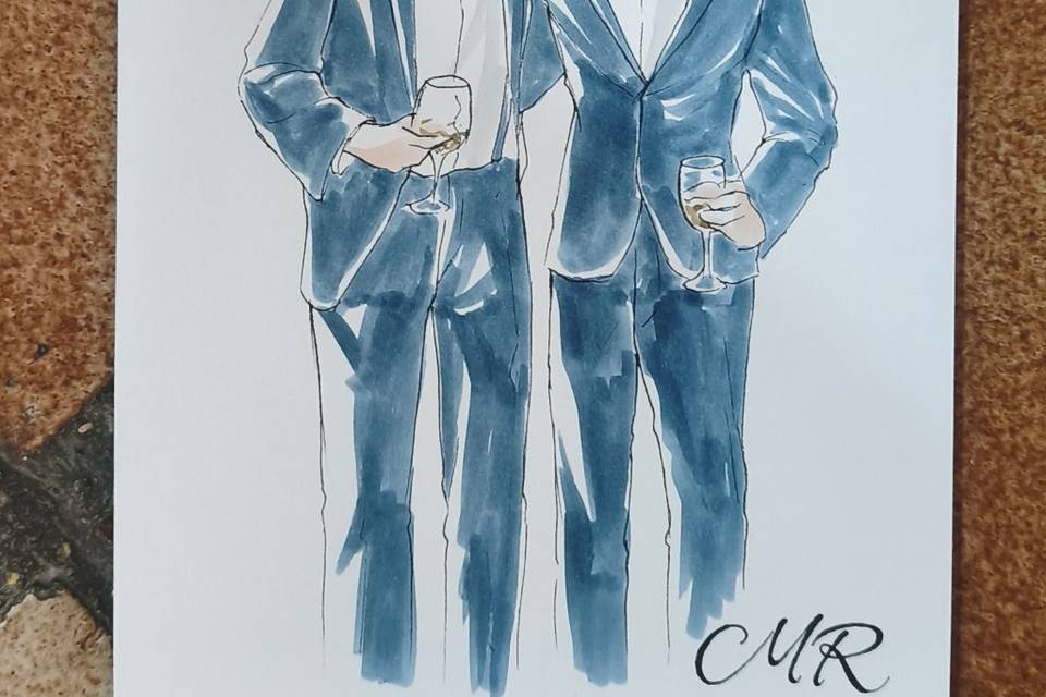 Retrato de dos amigos