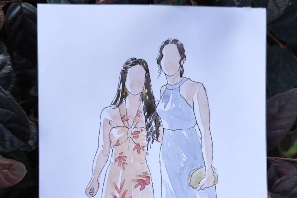 Dos amigas celebrando