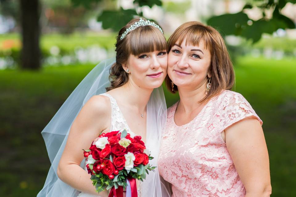 Foto con la mamá