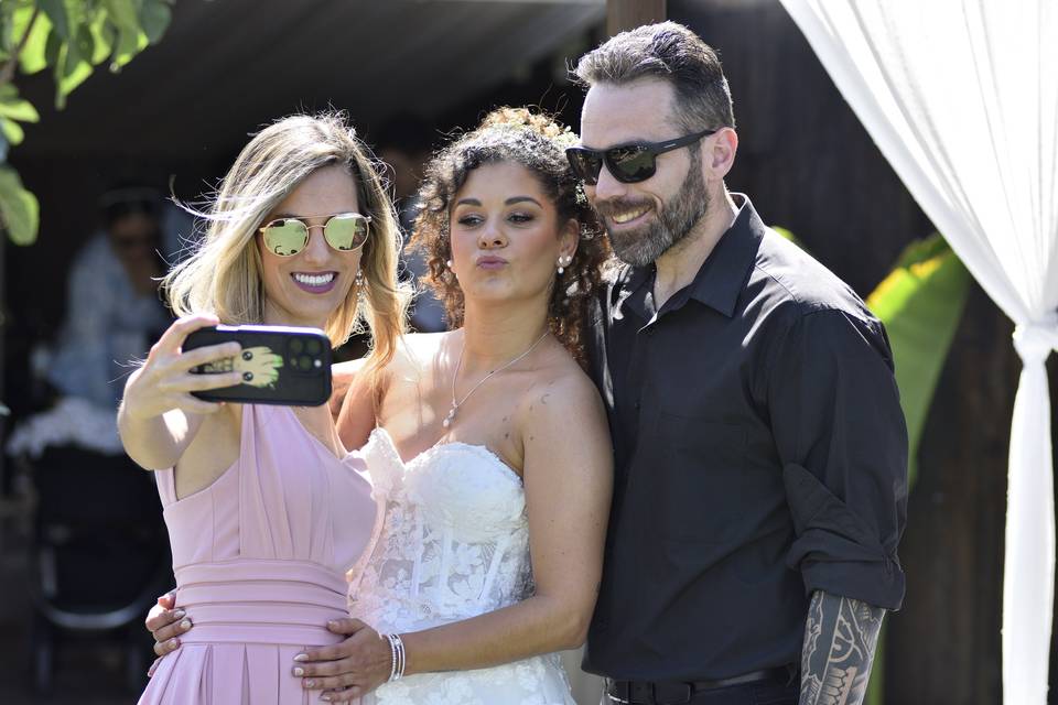 Selfie con la novia