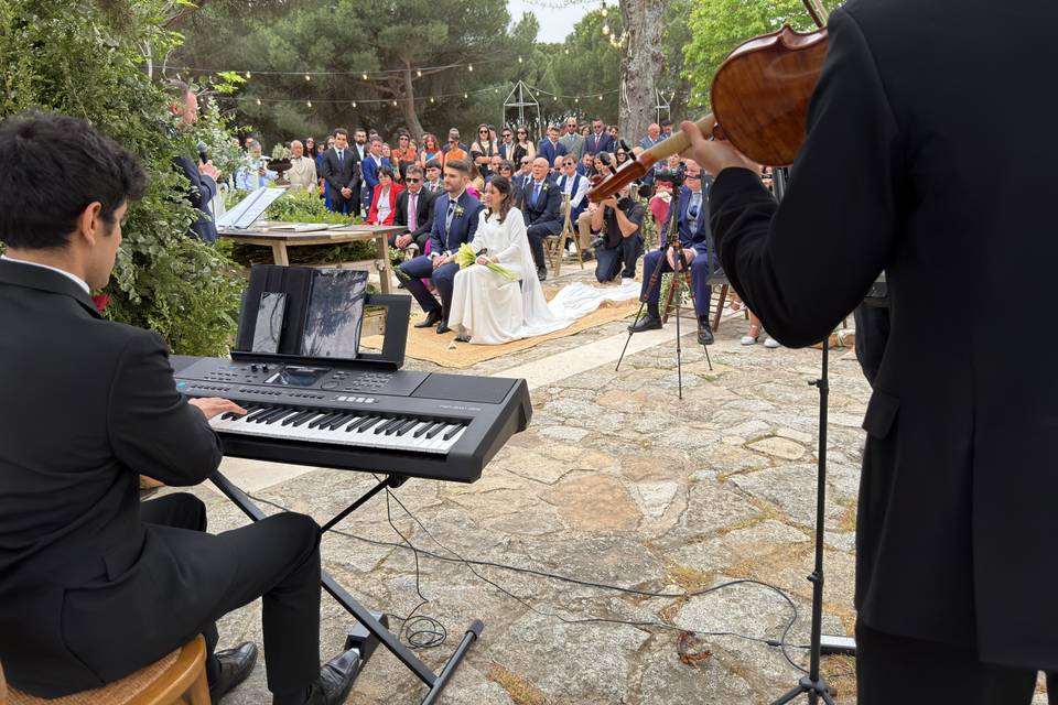 Ceremonia civil en exterior