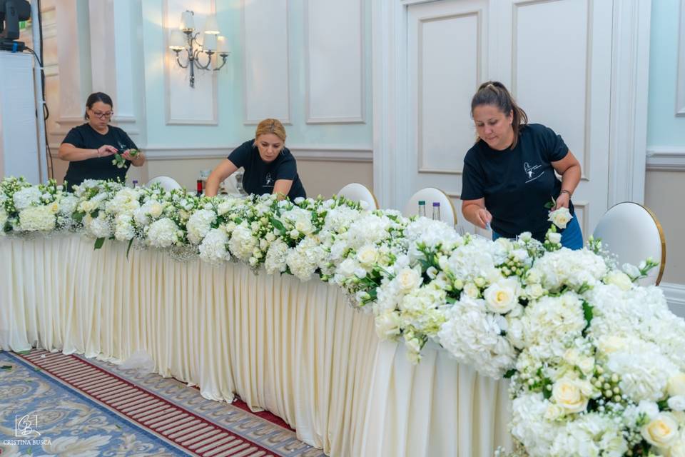 Arreglo floral para la mesa