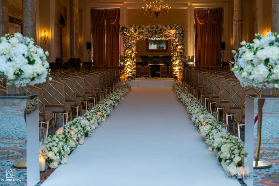 Pasillo floral