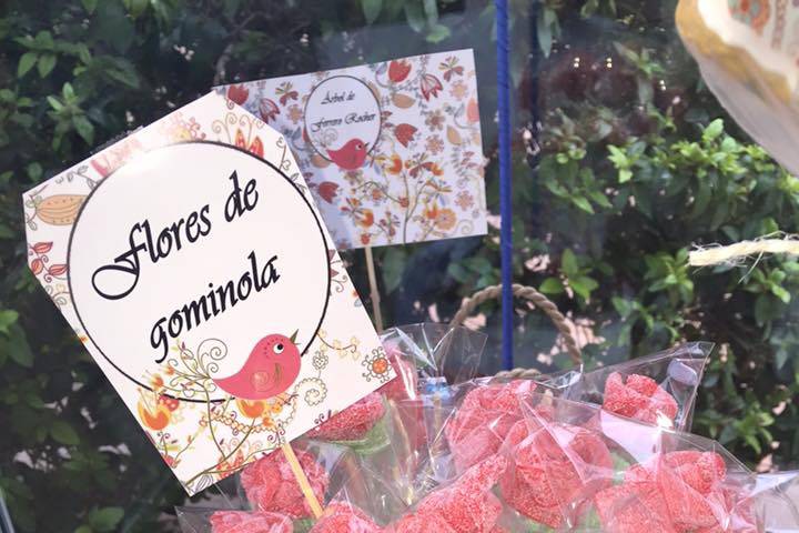 Rosas de gominolas