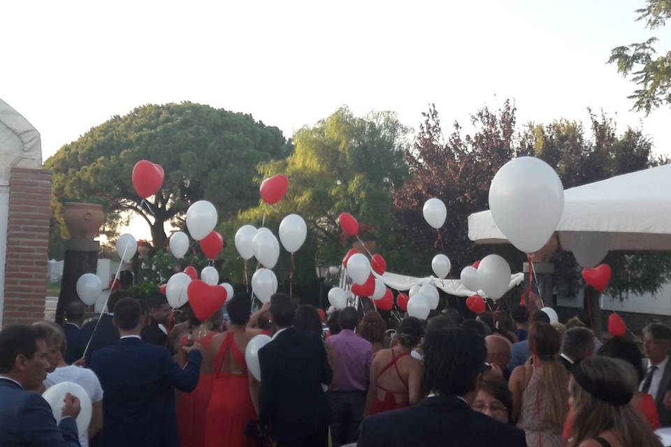 Suelta de globos