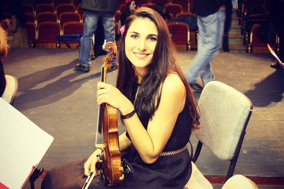 Paloma Roldán al violín