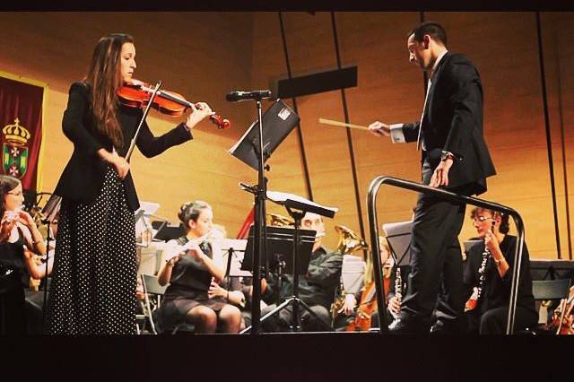 Elisa Sánchez al violín