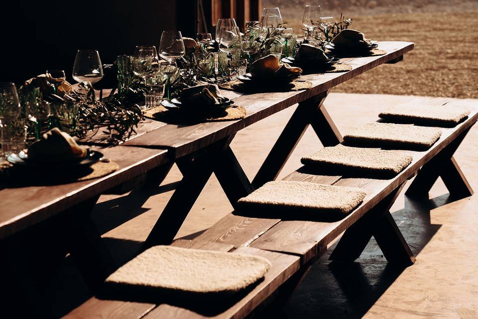Mesa decorada