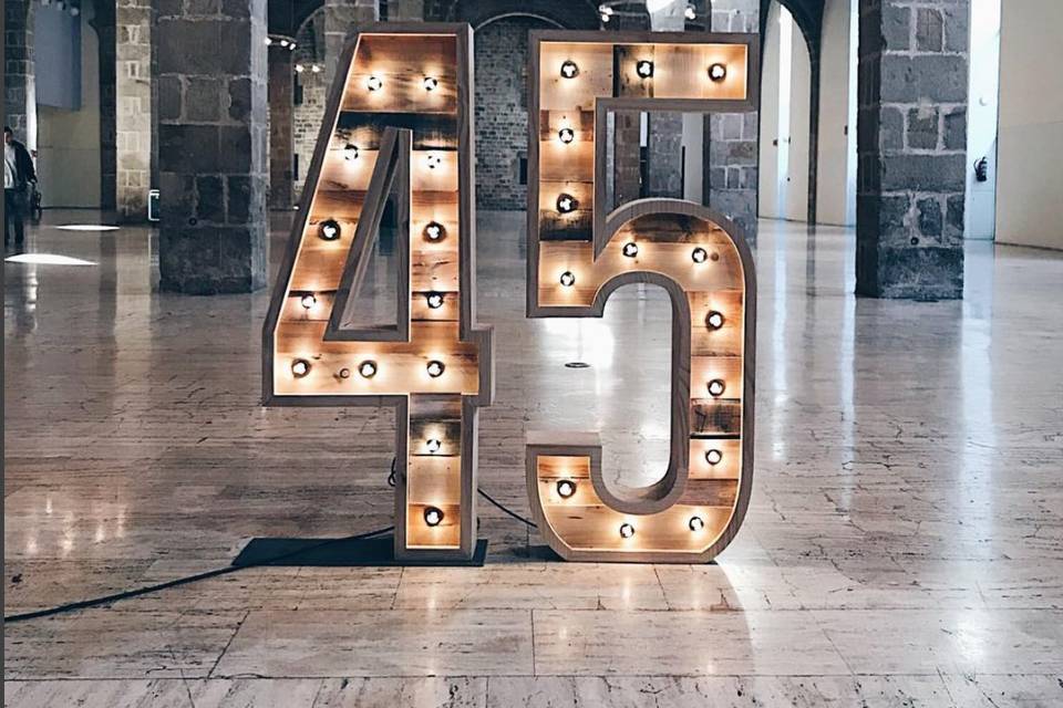 Letras con flores