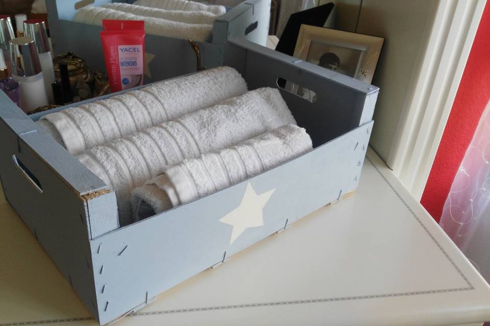 Caja de madera con estrella
