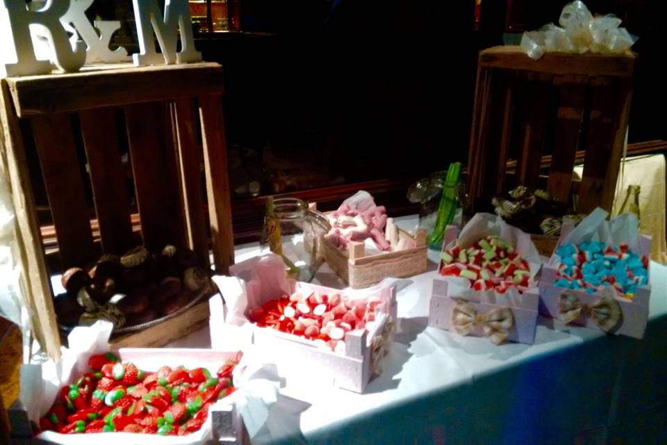 Candy bar con cajas
