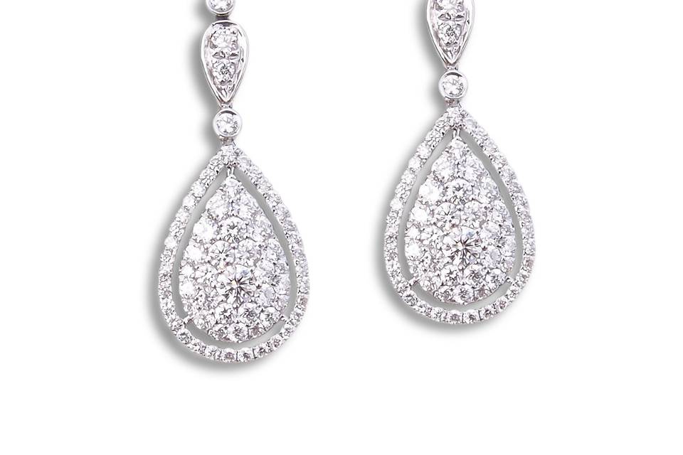 Pendientes de diamantes